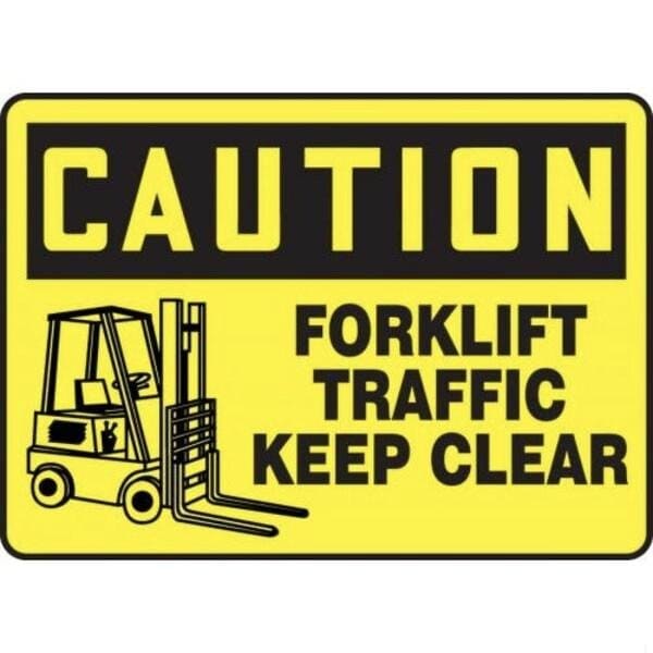 Accuform OSHA CAUTION SAFETY SIGN FORKLIFT MVHR657VP MVHR657VP - main